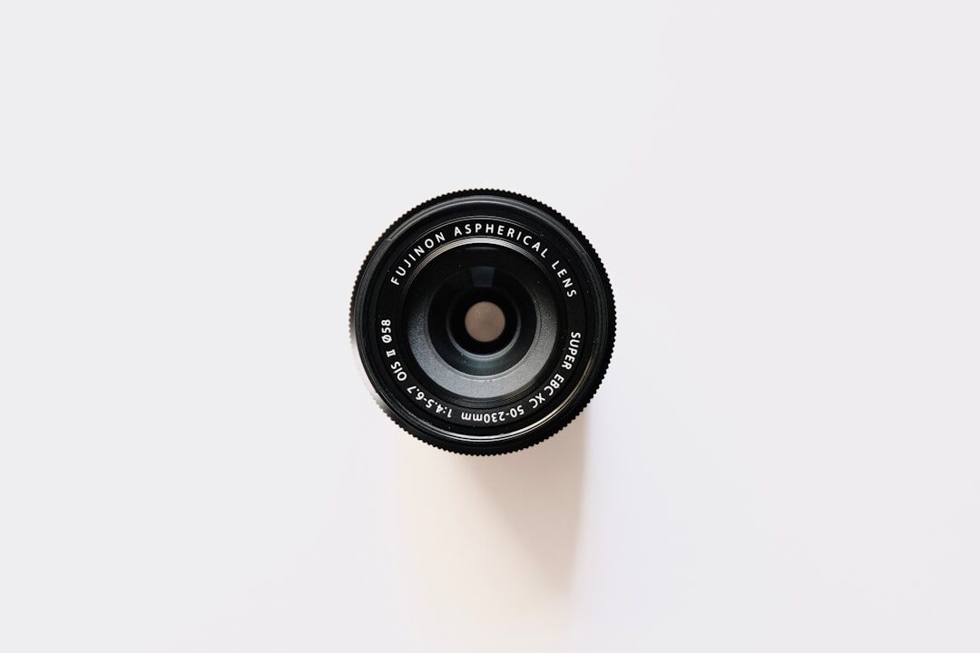 Camera lens close-up for vision statement
